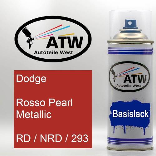 Dodge, Rosso Pearl Metallic, RD / NRD / 293: 400ml Sprühdose, von ATW Autoteile West.